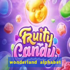 wonderland alphabet comic studio